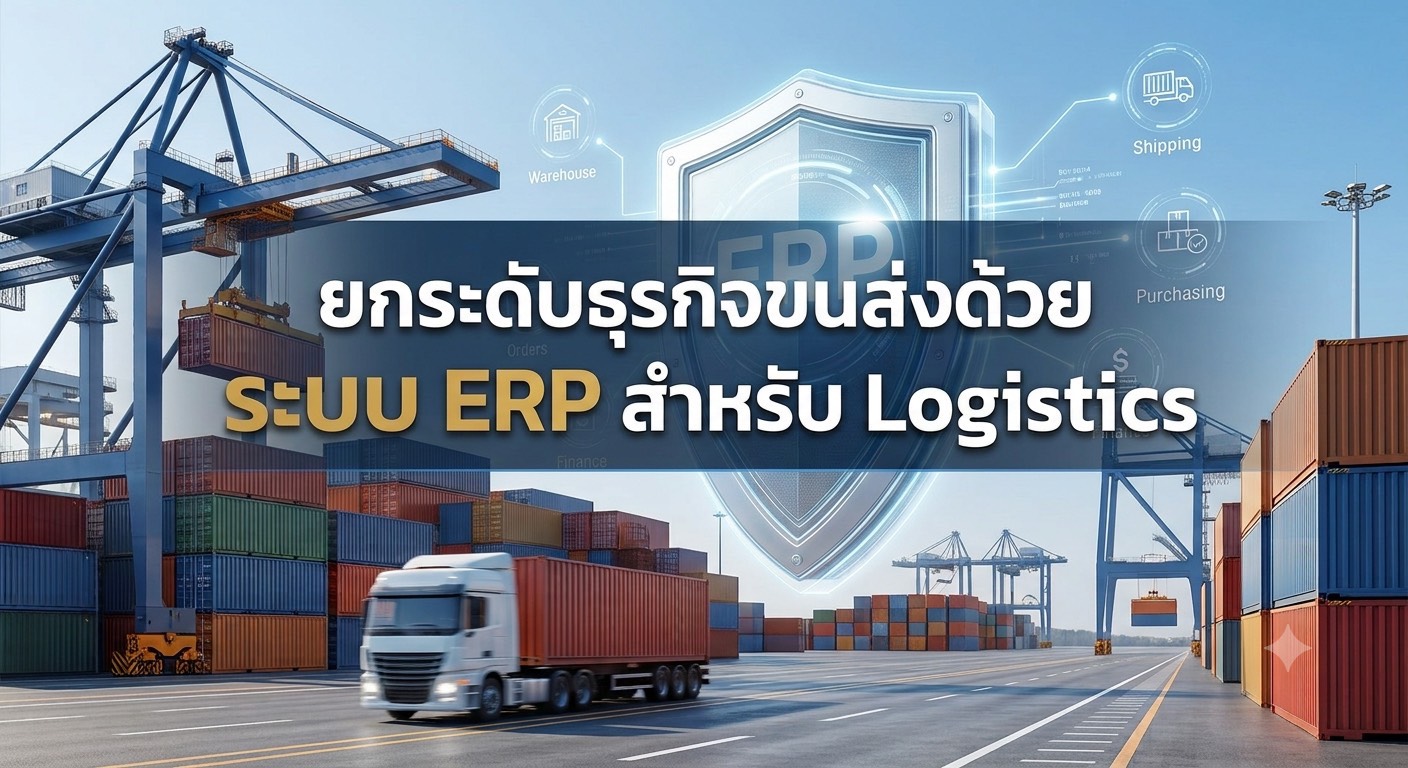 ERP Logistics คืออะไร? วิธีเลือกระบบ ERP สำหรับธุรกิจโลจิสติกส์ที่รองรับการเติบโตในอนาคต